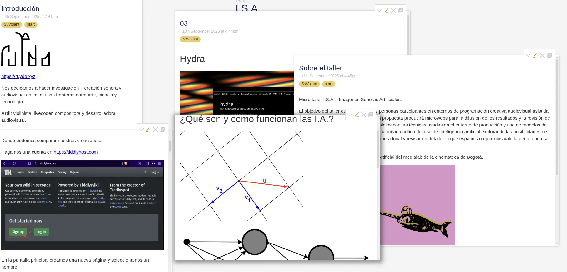 Captura de pantalla del microwiki