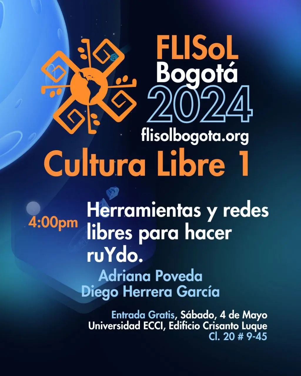 FLiSoL Bogotá 2024, banner horizontal del evento